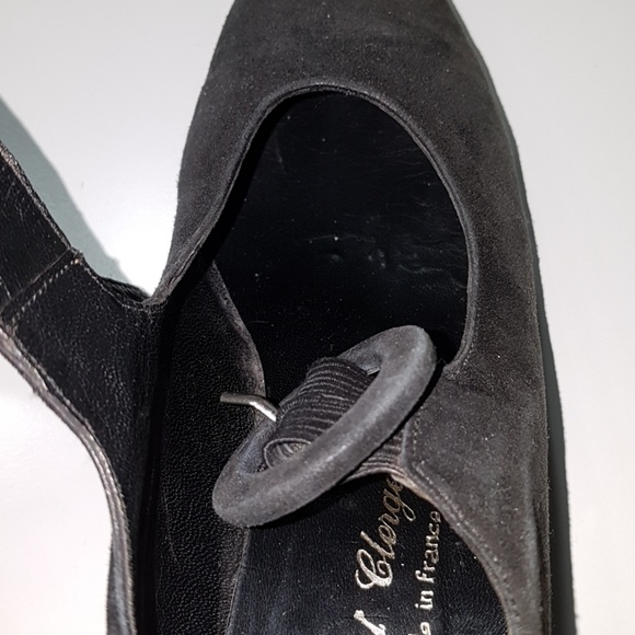 Vintage Suede Robert Clergerie Mary Janes. - Picture 6 of 8